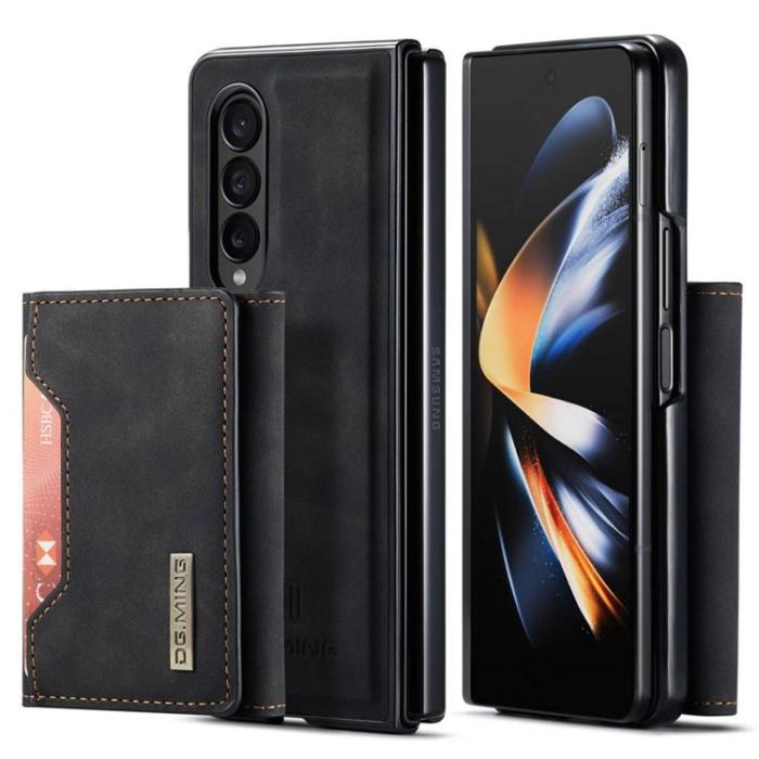 DG.MING - DG.MING Galaxy Z Fold 3 Plånboksfodral M2 Magnetic Kickstand - Svart
