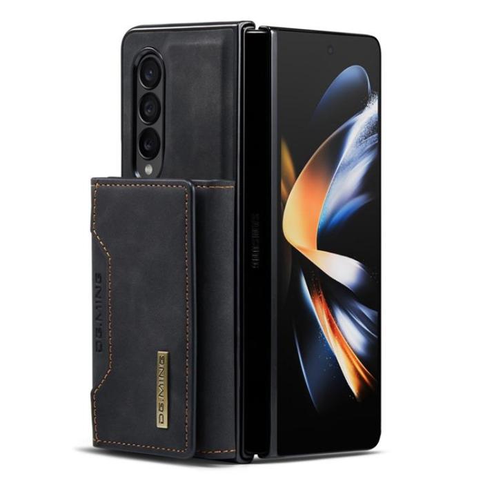 DG.MING - DG.MING Galaxy Z Fold 3 Plånboksfodral M2 Magnetic Kickstand - Svart