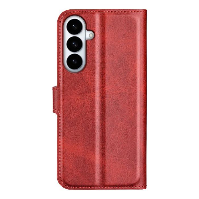 OEM - Mobilskal för Samsung Galaxy S26 Plus Stativ Anti-Scratch Konstläder - Röd