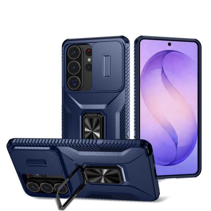 OEM - Mobilskal för Samsung Galaxy S26 Ultra Kickstand TPU + PC - Blå