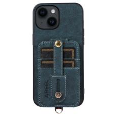 ABEEL - ABEEL Style 02 Mobilskal till iPhone 14 Plus PU L&auml;der Bl&aring;