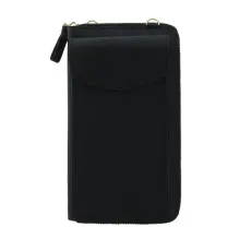 OEM - Universala Mobilväska Läder - Svart