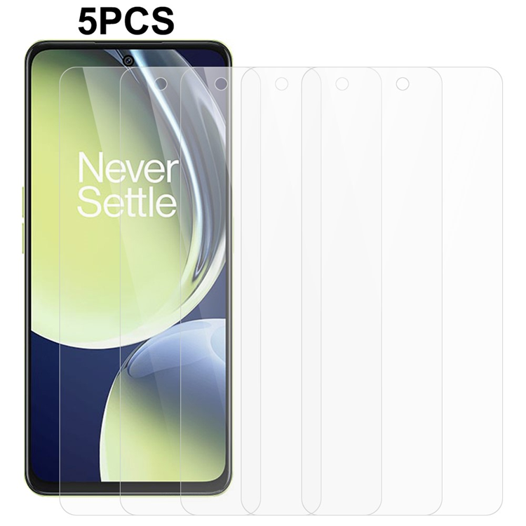 [5-Pack] OnePlus Nord CE 3 Lite Härdat Glas Skärmskydd 2.5D - Clear | 5468 | AlltMobil