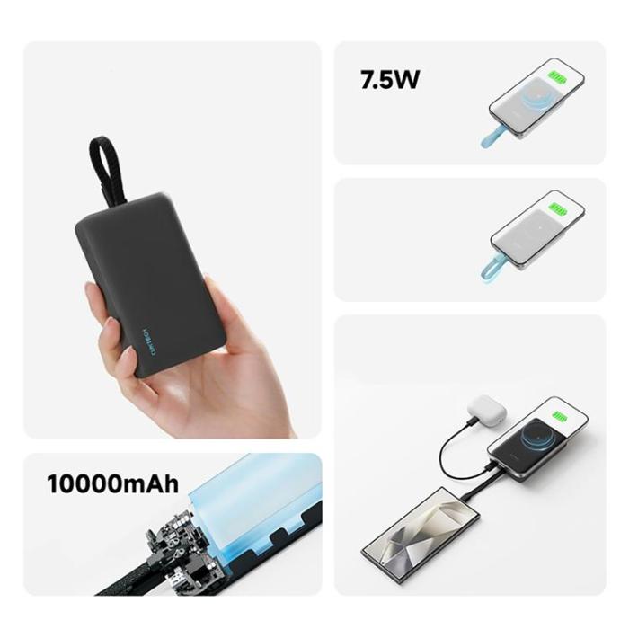 Cuktech - Cuktech Magnetisk Powerbank 10000 mAh CP132ML - Vit