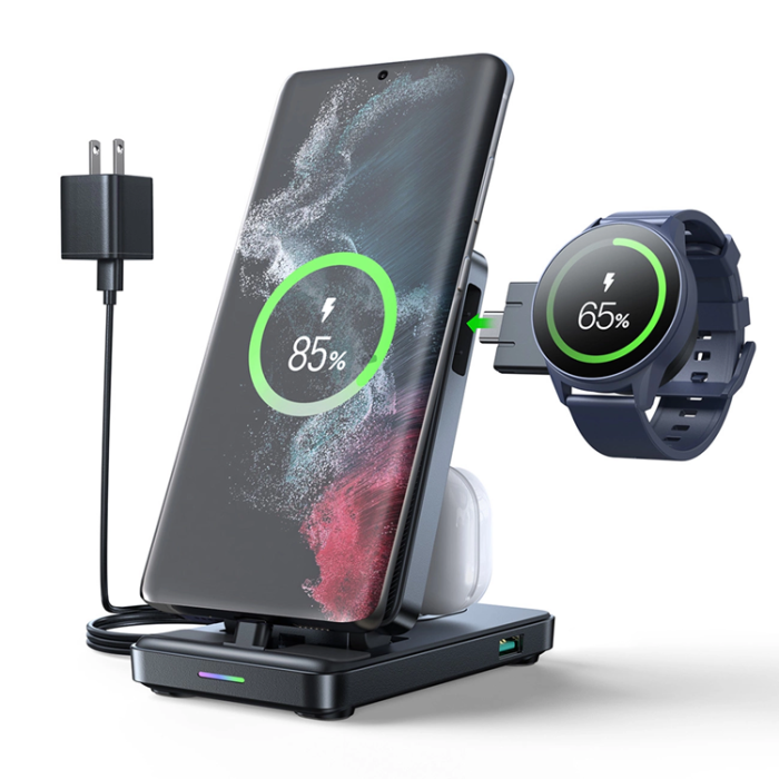 Joyroom - Joyroom 4-in-1 Trådlös Laddare Laddningsstation För Samsung-enheter