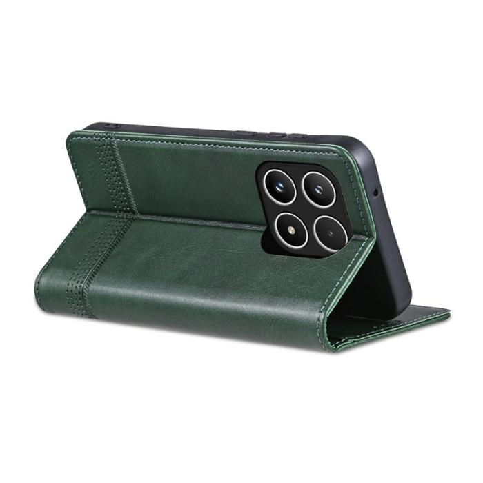 AZNS - AZNS Xiaomi 15T Plånboksfodral Konstläder - Grön