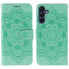 OEM - Mobilskal till Samsung Galaxy S26 KonstL&auml;der Mandala Tryck - Gr&ouml;n