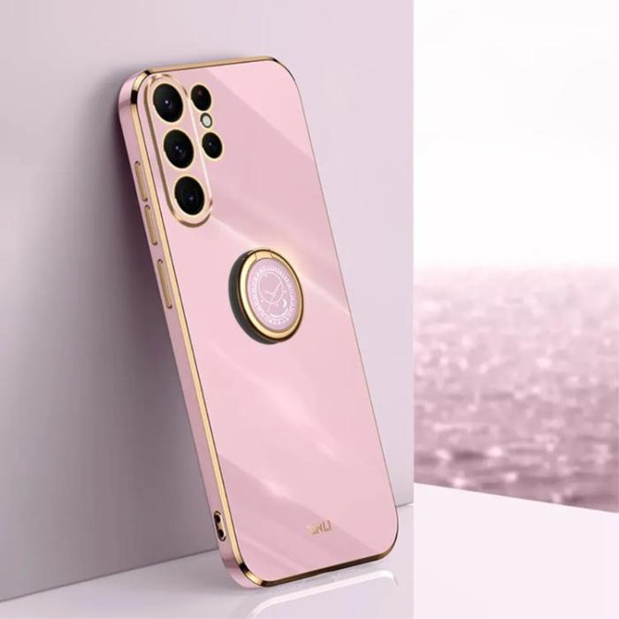 Taltech - Galaxy S24 Ultra Mobilskal Ringhållare - Rosa