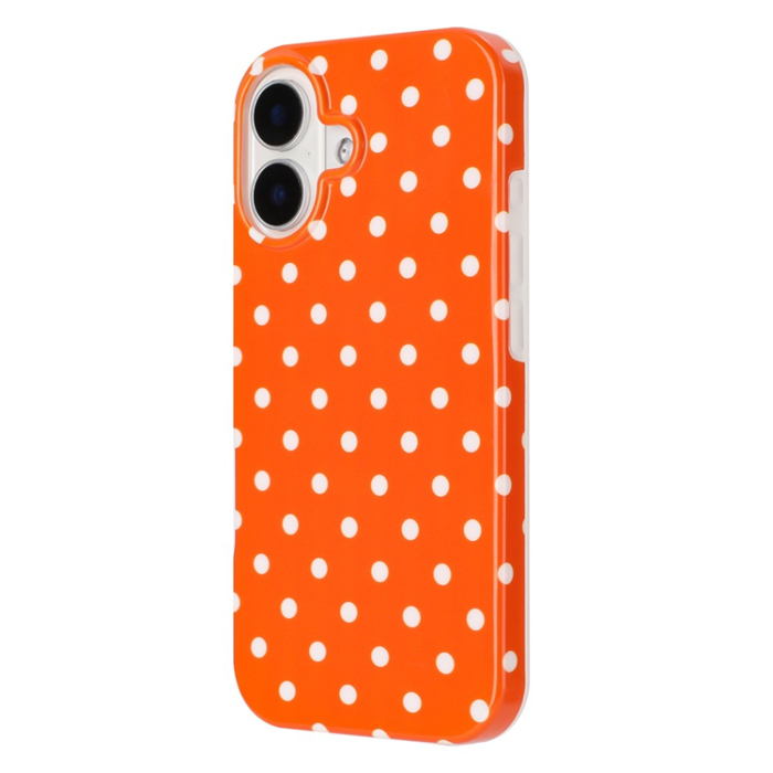 A-One Brand - iPhone 17 Mobilskal Dot Design Imd Tpu - Orange