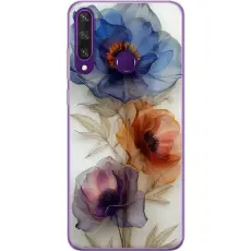 Gustaf - Mobilskal till Huawei Y6p med Silkesblommor