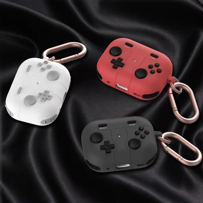 A-One Brand - AirPods Pro 2 Skal Gamepad Silicone - Vit