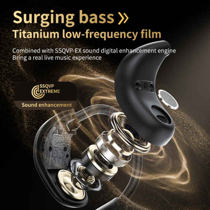 A-One Brand - Trådlösa Bluetooth-Hörlurar Sports Ear-hook LX-80