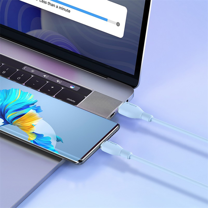 BASEUS - Baseus USB-A - USB-C kabel 100W 2m Pudding - Blå