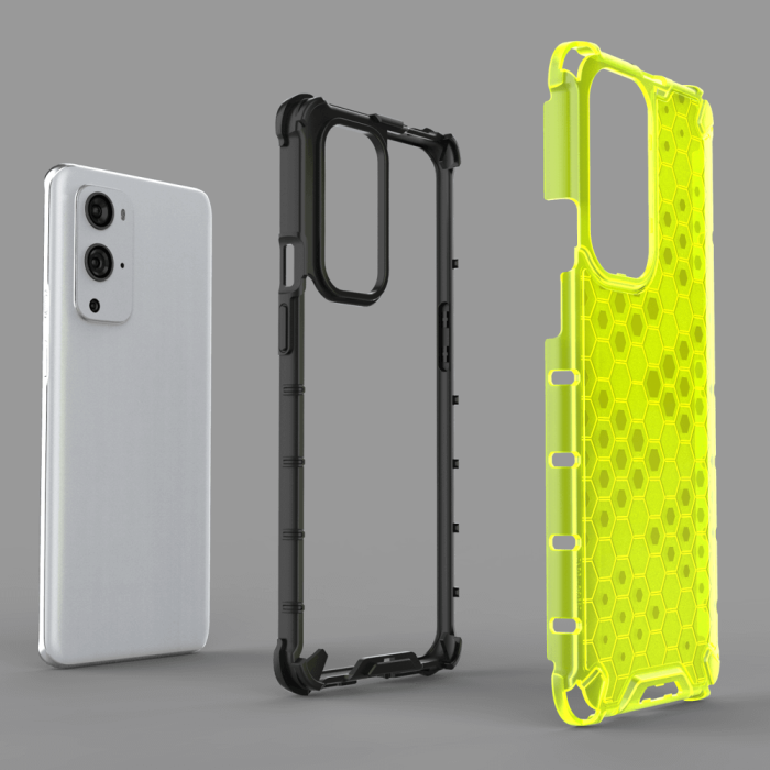 UTGATT1 - Honeycomb Armor Skal till OnePlus 9 Pro - Svart