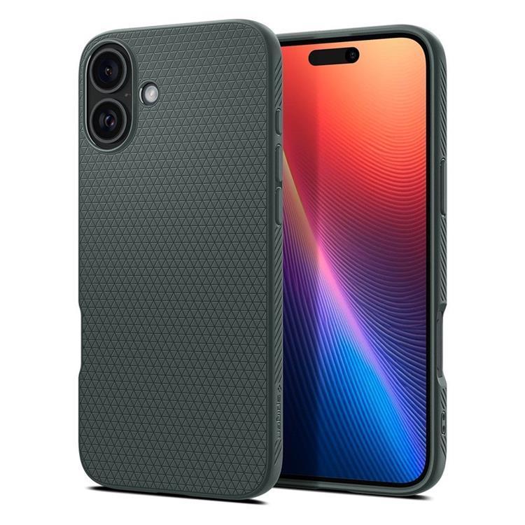 Spigen iPhone 16 Mobilskal Liquid Air - Grön | 2353 | AlltMobil