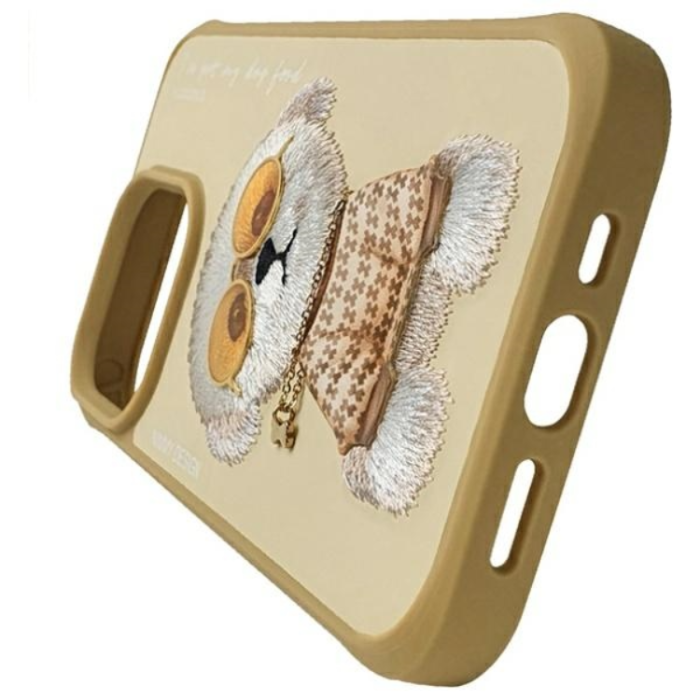 NIMMY - Nimmy iPhone 15 Pro Max Mobilskal Glasses Cool Dog - Khaki