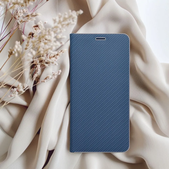 OEM - iPhone 16e Plånboksfodral Luna Carbon - Blå