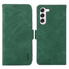 ABEEL - ABEEL Anti-drop Cover Samsung Galaxy S23 Konstl&auml;der Pl&aring;nboksfodral Gr&ouml;n