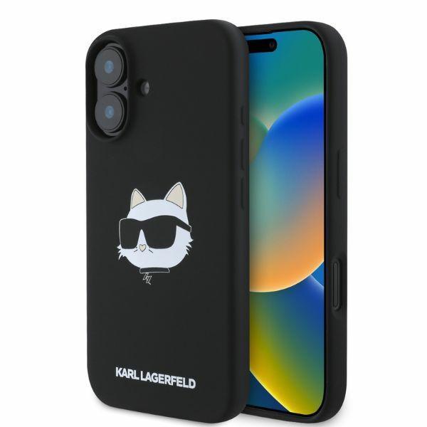 Karl Lagerfeld iPhone 16 Mobilskal MagSafe Choupette Head - Svart | 2353 | AlltMobil