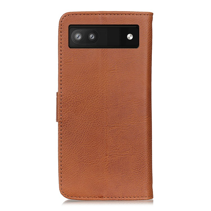 KHAZNEH - KHAZNEH Google Pixel 7A 5G Plånboksfodral Cowhide - Brun