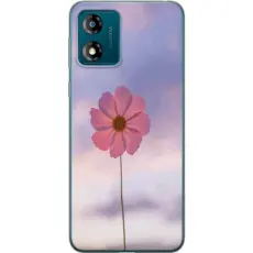 Gustaf - Mobilskal till Motorola Moto E13 med Rosa blomma