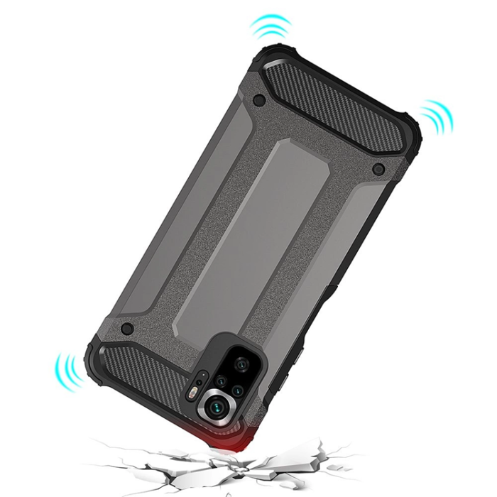 OEM - Xiaomi Poco X4 NFC 5G Mobilskal Hybrid Armor - Blå