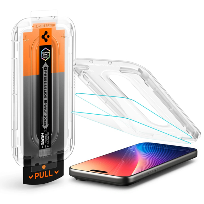 Spigen - Spigen Härdat glas Skärmskydd för iPhone 17 Pro Max EZ Fit Pro AC