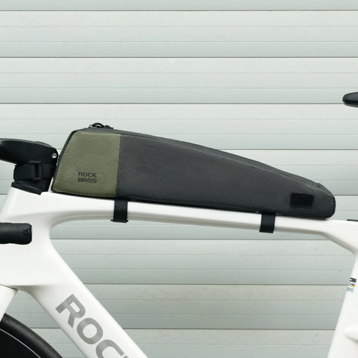 Rockbros - Rockbros Cykelväska för överrör 0.9L DB005 - Grön/Svart