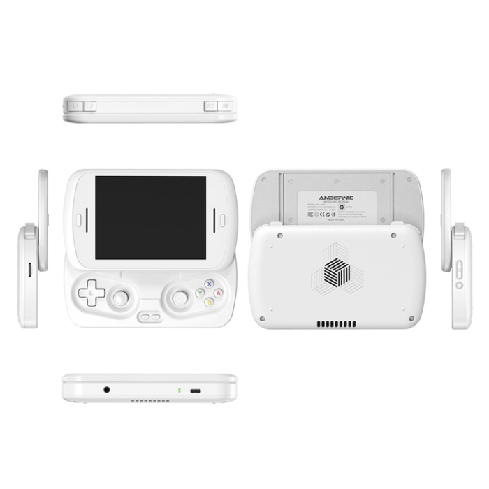 ANBERNIC - ANBERNIC RG Slide Spelkonsol Retro Gamepad Android 13 AI - Vit