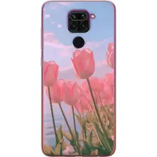 Gustaf - Mobilskal till Xiaomi Redmi Note 9 med Rosa Tulpaner