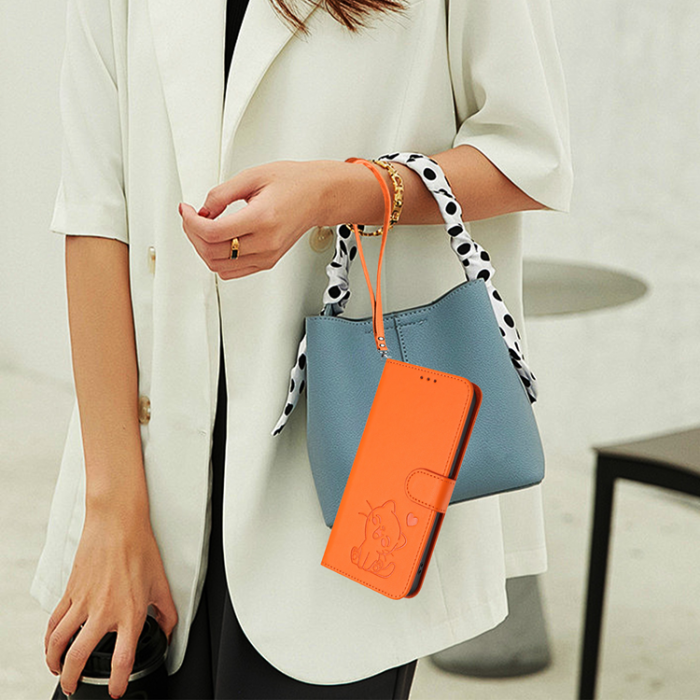 A-One Brand - OnePlus 15 Konstläder Plånboksfodral Love Cat Pattern Imprint