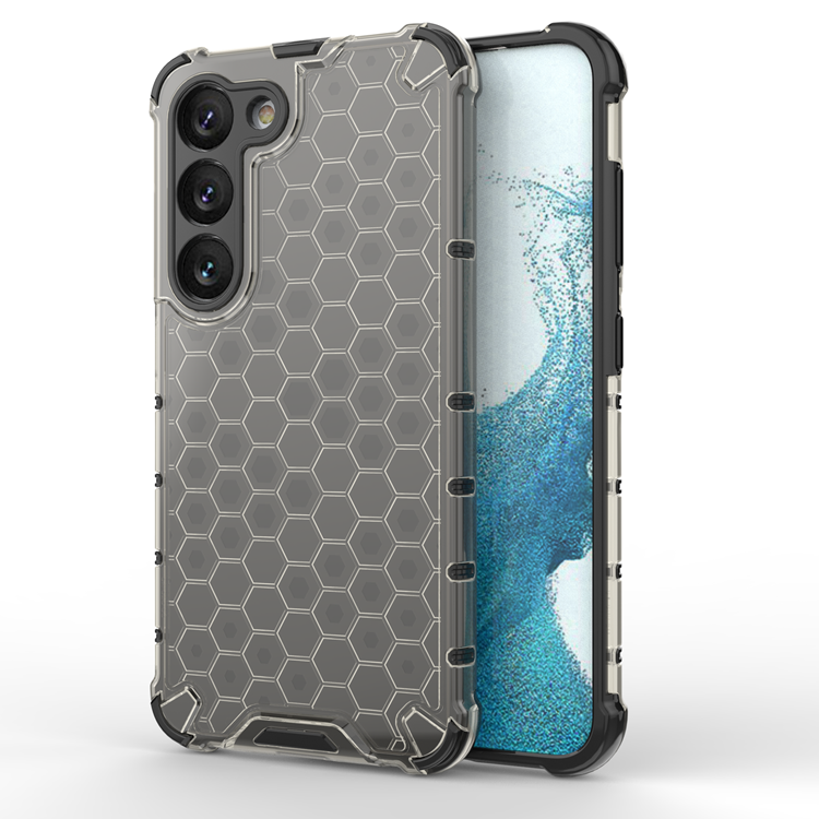 Galaxy S23 Skal Honeycomb Armored Hybrid - Svart | 2353 | AlltMobil
