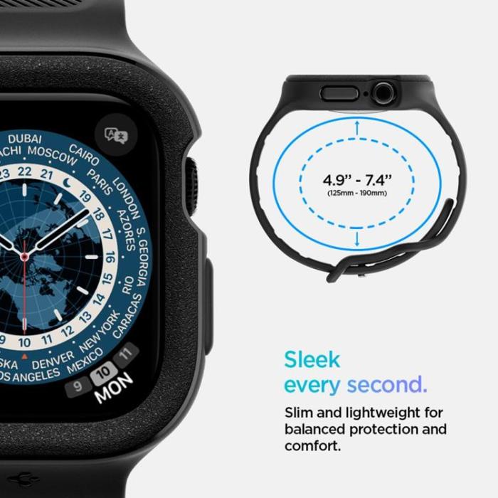 Spigen - Spigen Apple Watch 42mm Series 10 Armband Vault Pro - Svart