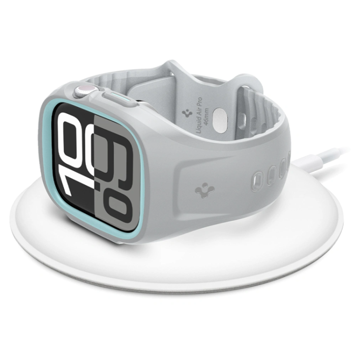 Spigen - Spigen Apple Watch 46mm Series 10 Armband Liquid Air Pro - Vit