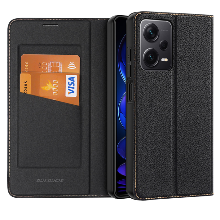 UTGATT1 - Dux Ducis Xiaomi Redmi Note 12 Plånboksfodral Skin X2 - Svart