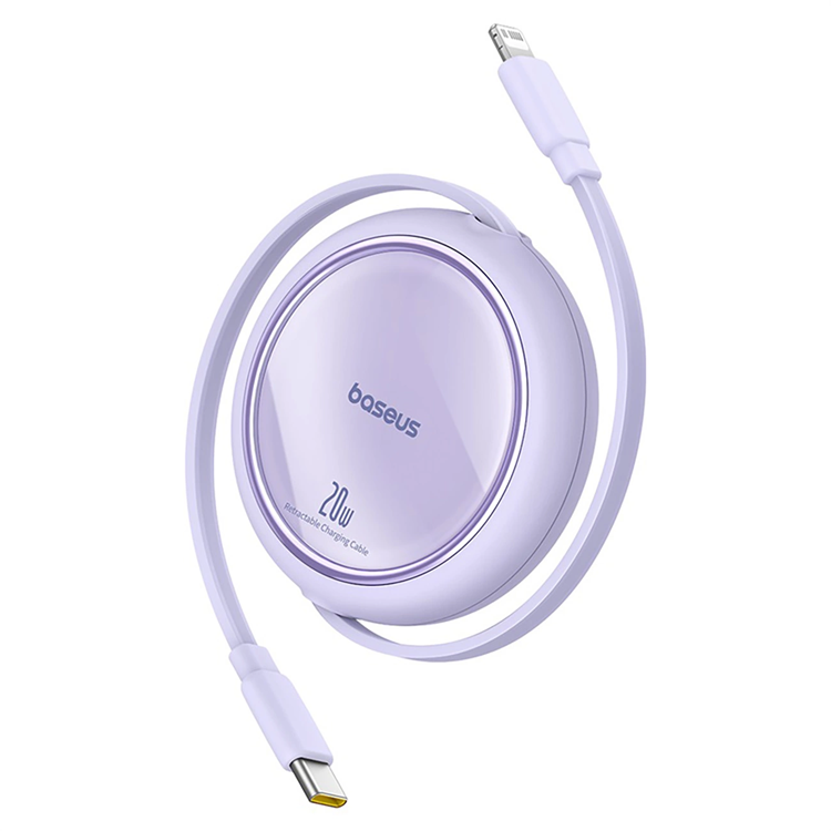 Baseus USB-C Till Lightning 20W 1m Kabel Free2Pull - Lila | 3541 | AlltMobil