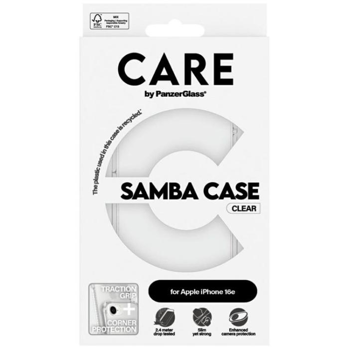 PanzerGlass - CARE iPhone 16e Mobilskal Fashion - Transparent