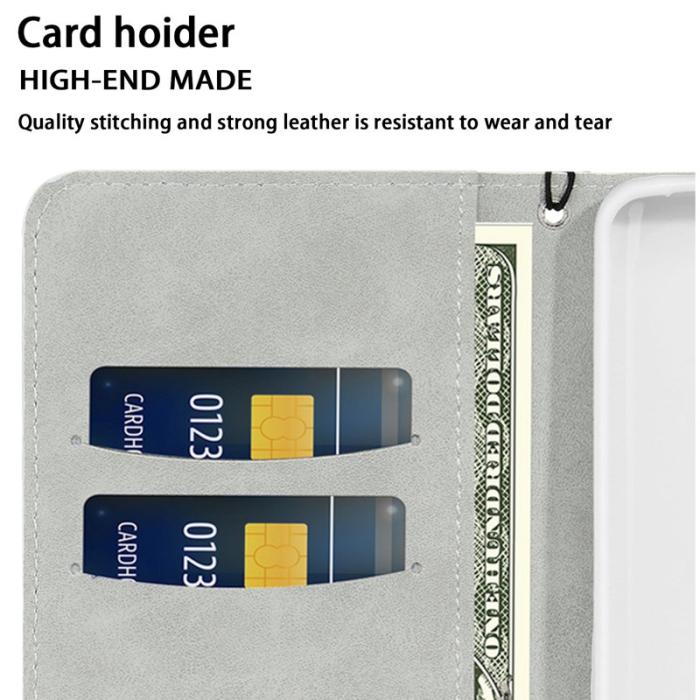 OEM - Samsung Galaxy S26 Fodral PU Läder Kortfickor Glittrande - Guld