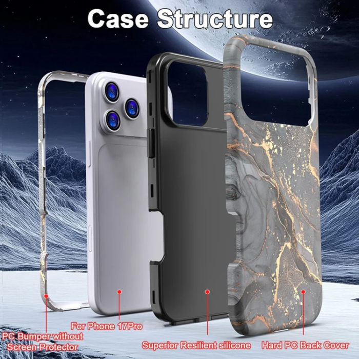 A-One Brand - iPhone 17 Pro Max Mobilskal Vattentryck - P-GWL10028