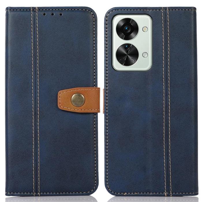 A-One Brand - OnePlus Nord 2T 5G Plånboksfodral Dual Magnetic - Blå