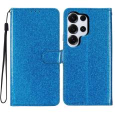 OEM - Samsung Galaxy S26 Ultra Pl&aring;nboksfodral Glitter Anti-Scratch Konstl&auml;der - Bl&aring;