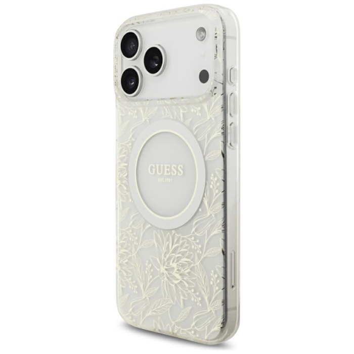 Guess - Guess Mobilskal För iPhone 18 Pro Max/17 Pro Max Magsafe IML Flowers Allover