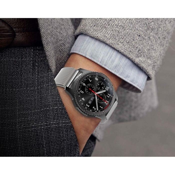 UTGATT5 - Tech-Protect Milaneseband Samsung Galaxy Watch 3 45mm - Silver