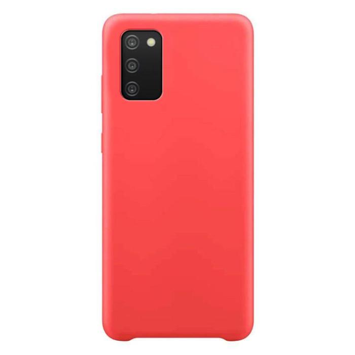 OEM - Galaxy A03s Skal Silicone Rubber - Röd