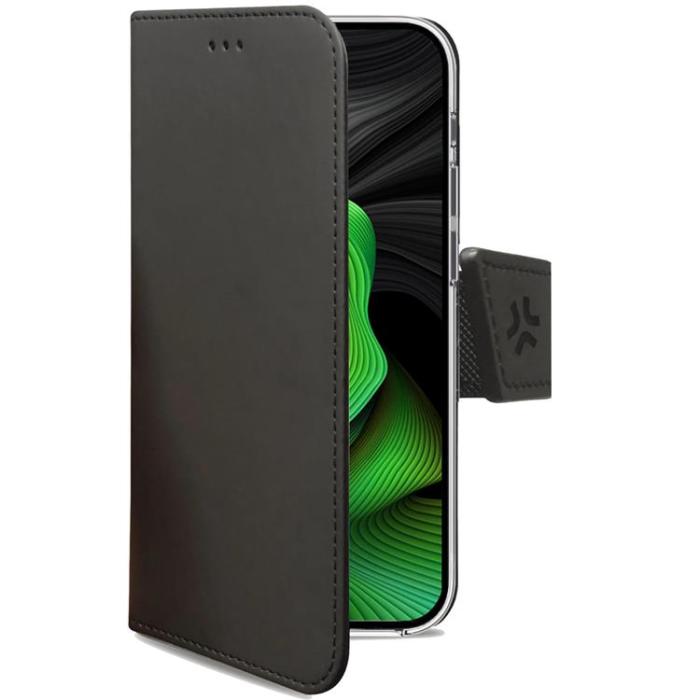 Celly - Celly iPhone 15 Pro Plånboksfodral Wally - Svart