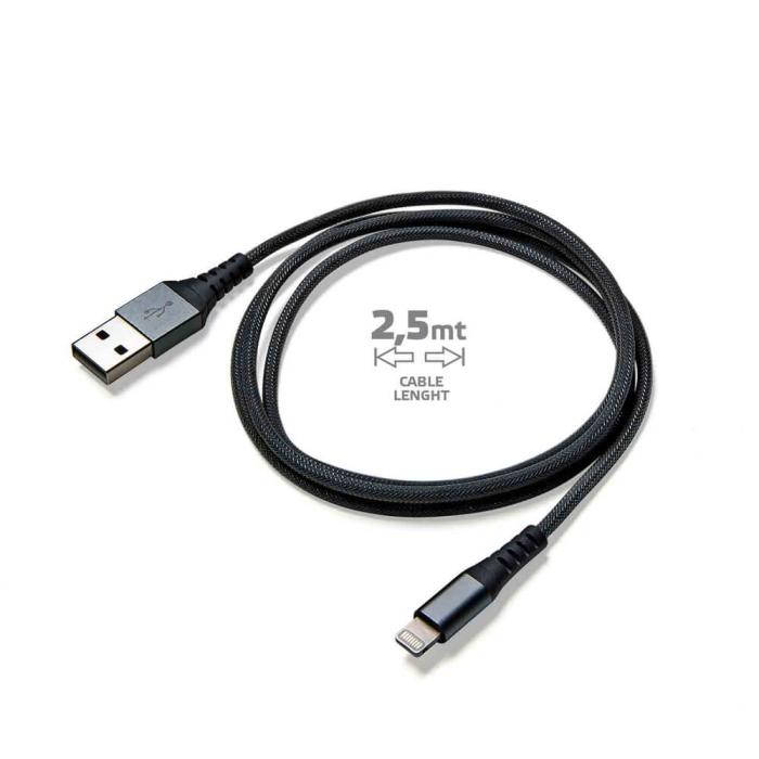 Celly - Celly Extreme Cable Lightning 25cm Svart