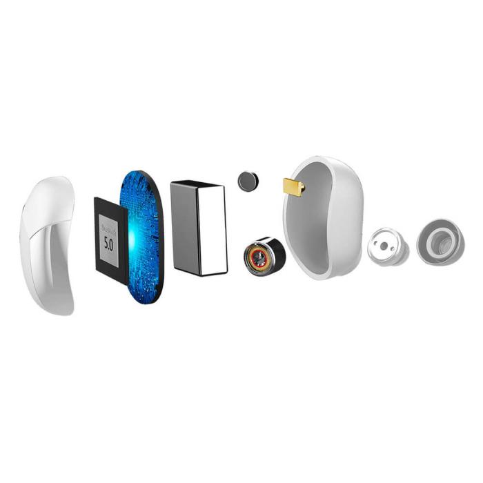 Celly - Celly Flip1 True Wireless Headset Earbuds Vit