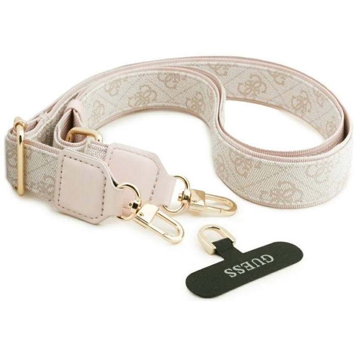 Guess - Guess iPhone 17 Mobilskal Magsafe Strass Logo Crossbody - Rosa
