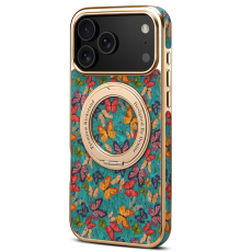 A-One Brand - iPhone 17 Pro Max Mobilskal MagSafe Electroplated Floral A22