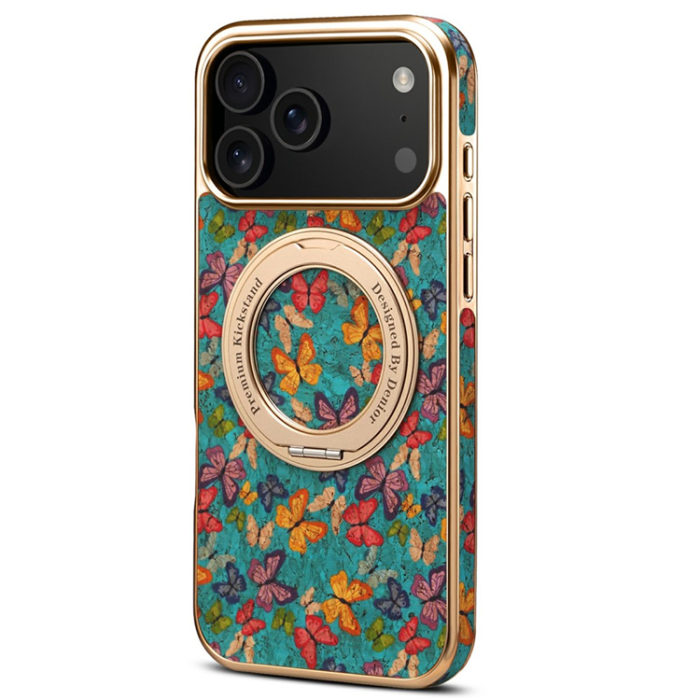 A-One Brand - iPhone 17 Pro Max Mobilskal MagSafe Electroplated Floral A22